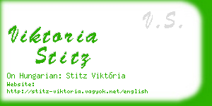 viktoria stitz business card